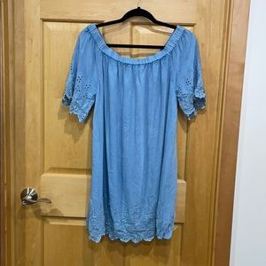 D&KADE blue off shoulder dress cute detail…